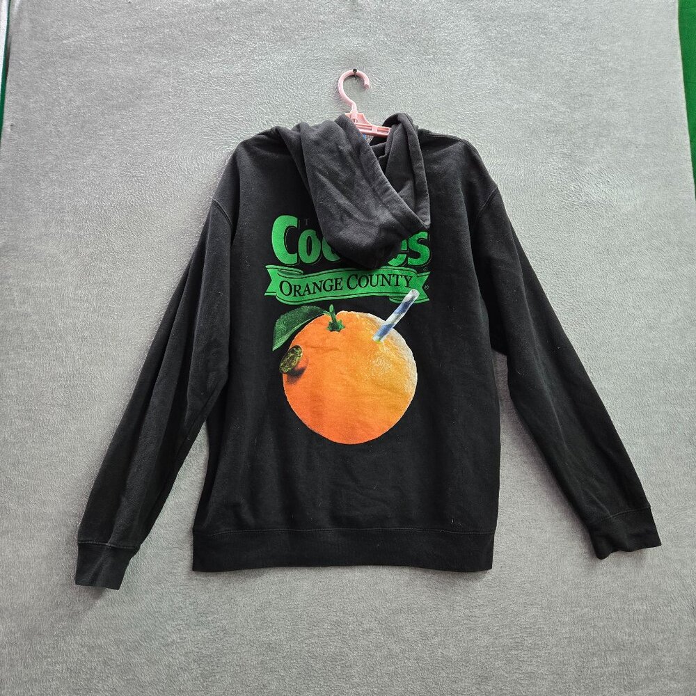 Cookies Men‎ Sweatshirt Medium Black Orange County The OC Fleece Hoodie Pullover